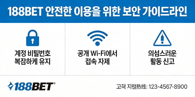 188BET 안전한 이용을 위한 보안 가이드라인 이미지